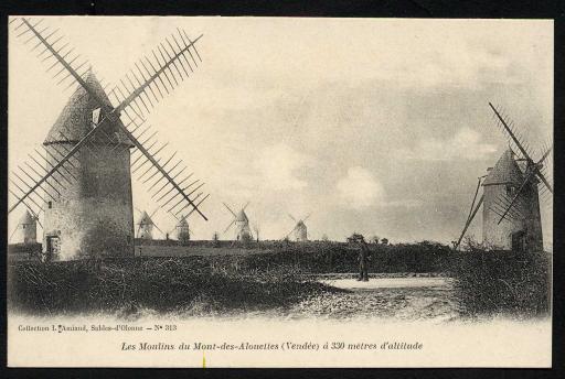Les moulins du mont des Alouettes.